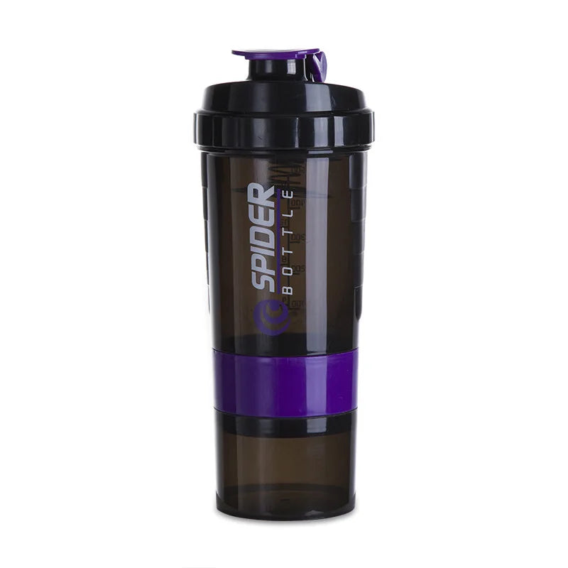 Bouteille pour faire des shake protéines portable