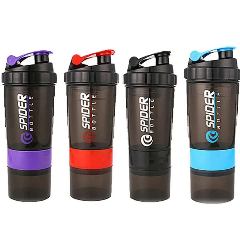 Bouteille pour faire des shake protéines portable