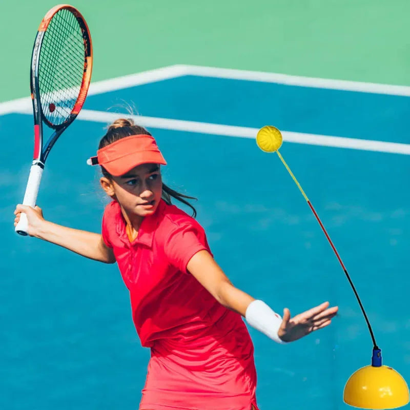 Portable Tennis Trainer Equipment Rebound Practice Training