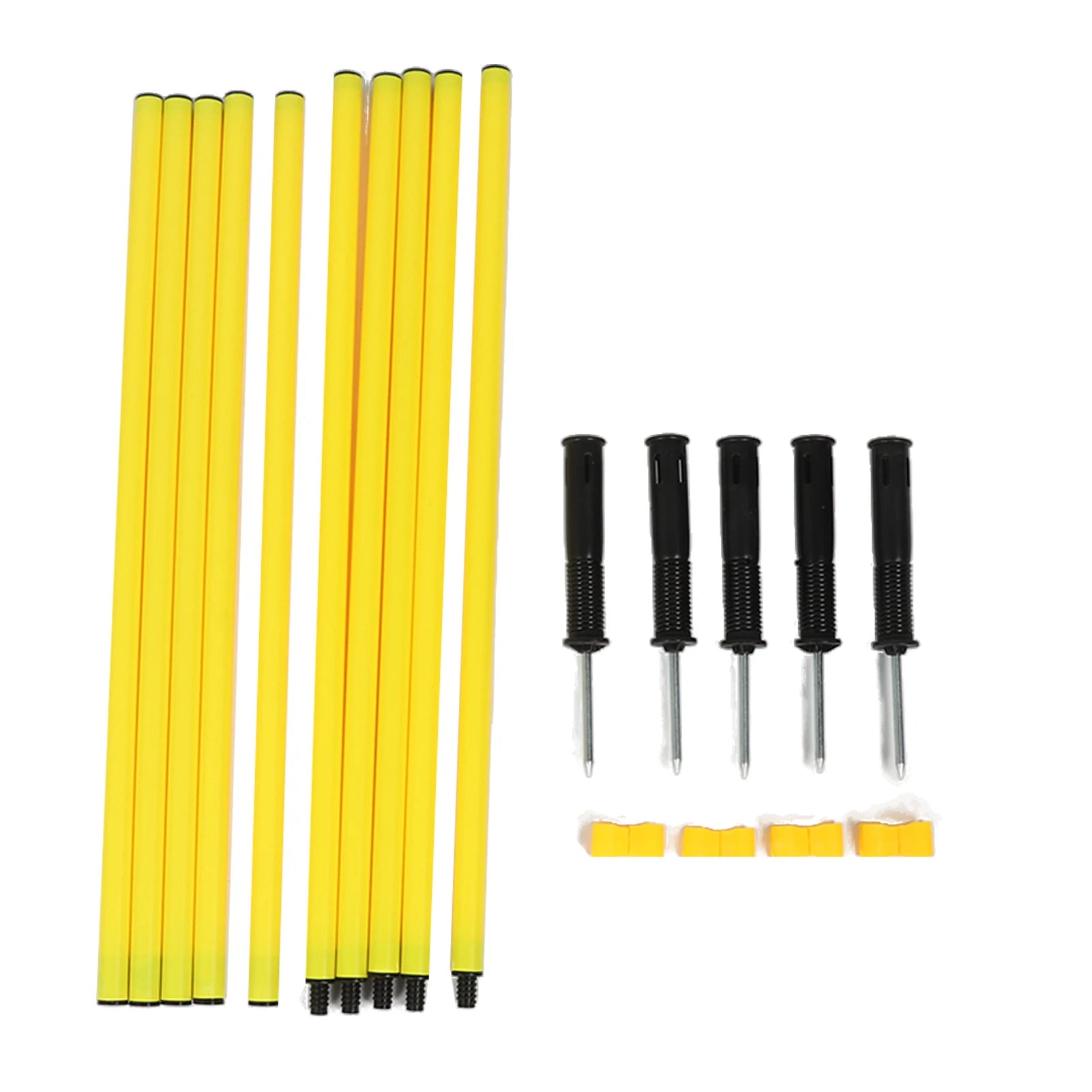 5pcs football agile perche 1.5m Adjustable entraînement