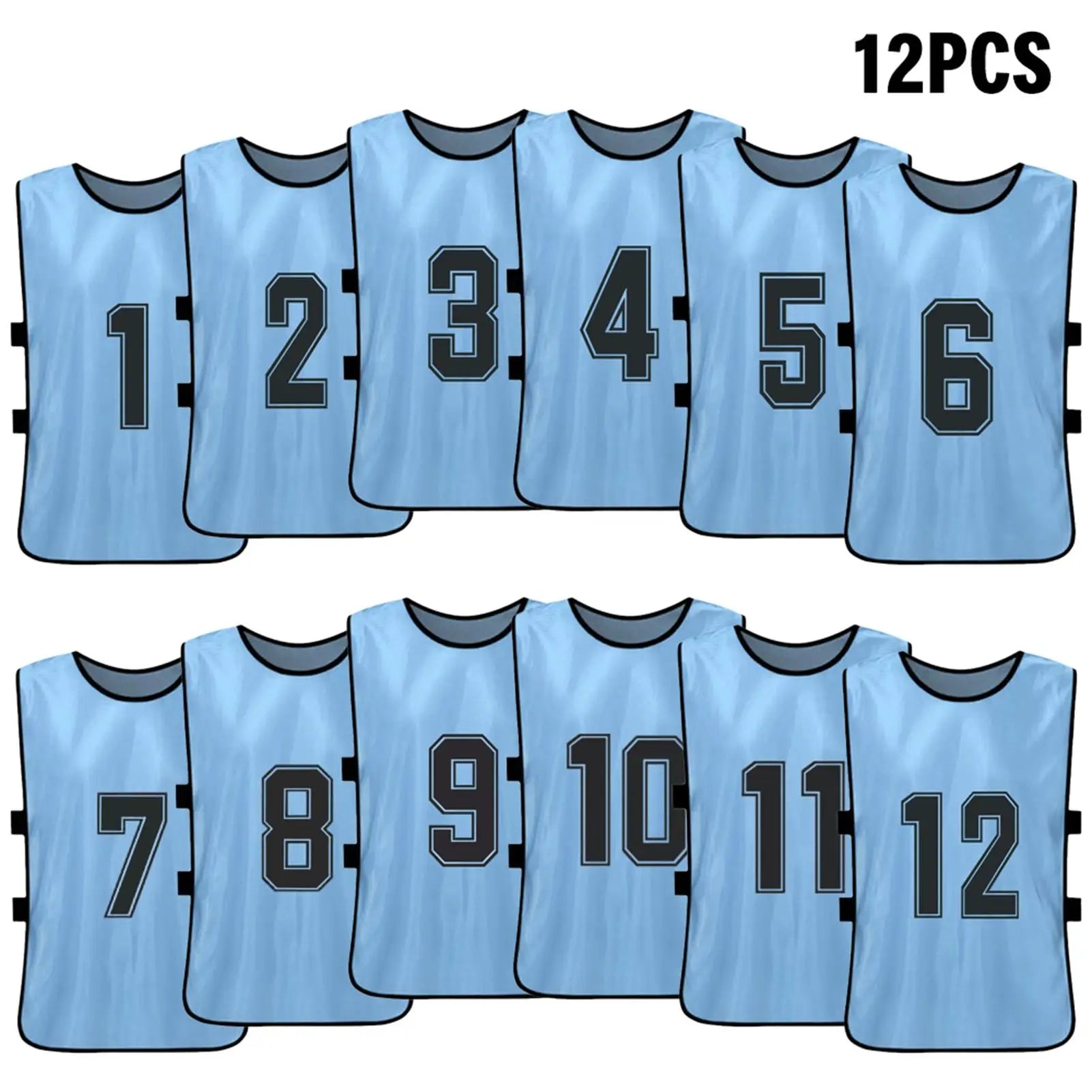 6/12PCS chasuble plusieurs tailles et couleurs