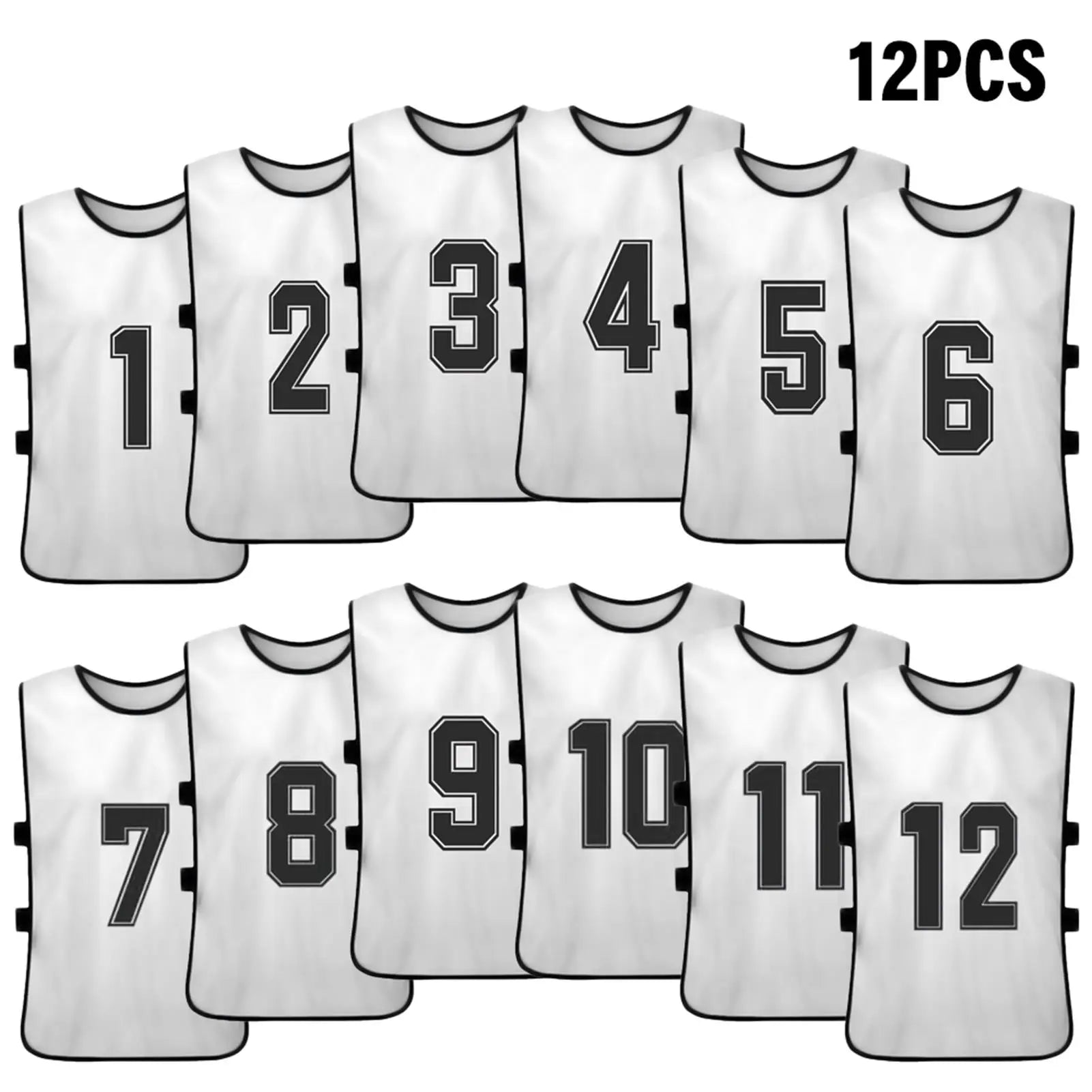 6/12PCS chasuble plusieurs tailles et couleurs