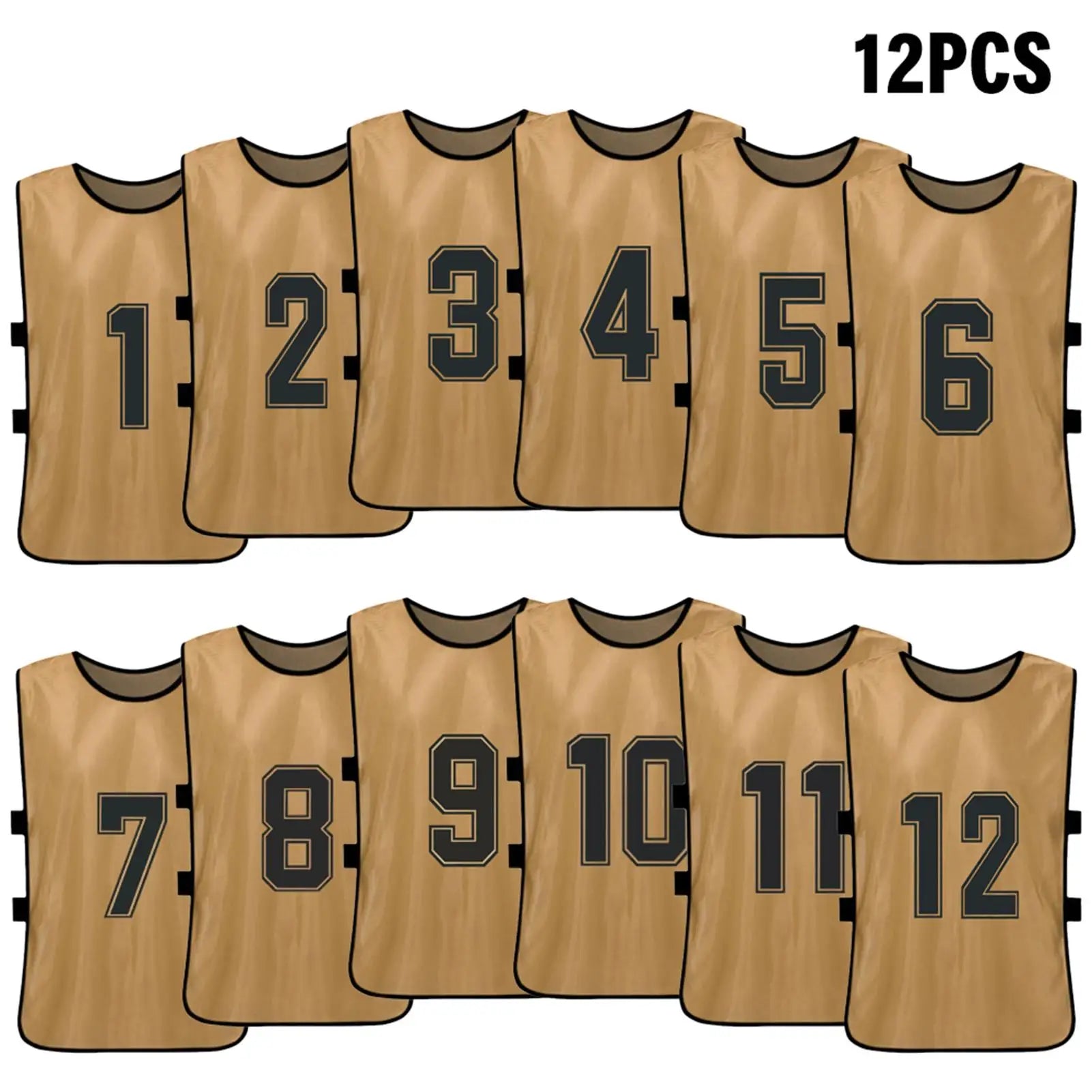 6/12PCS chasuble plusieurs tailles et couleurs