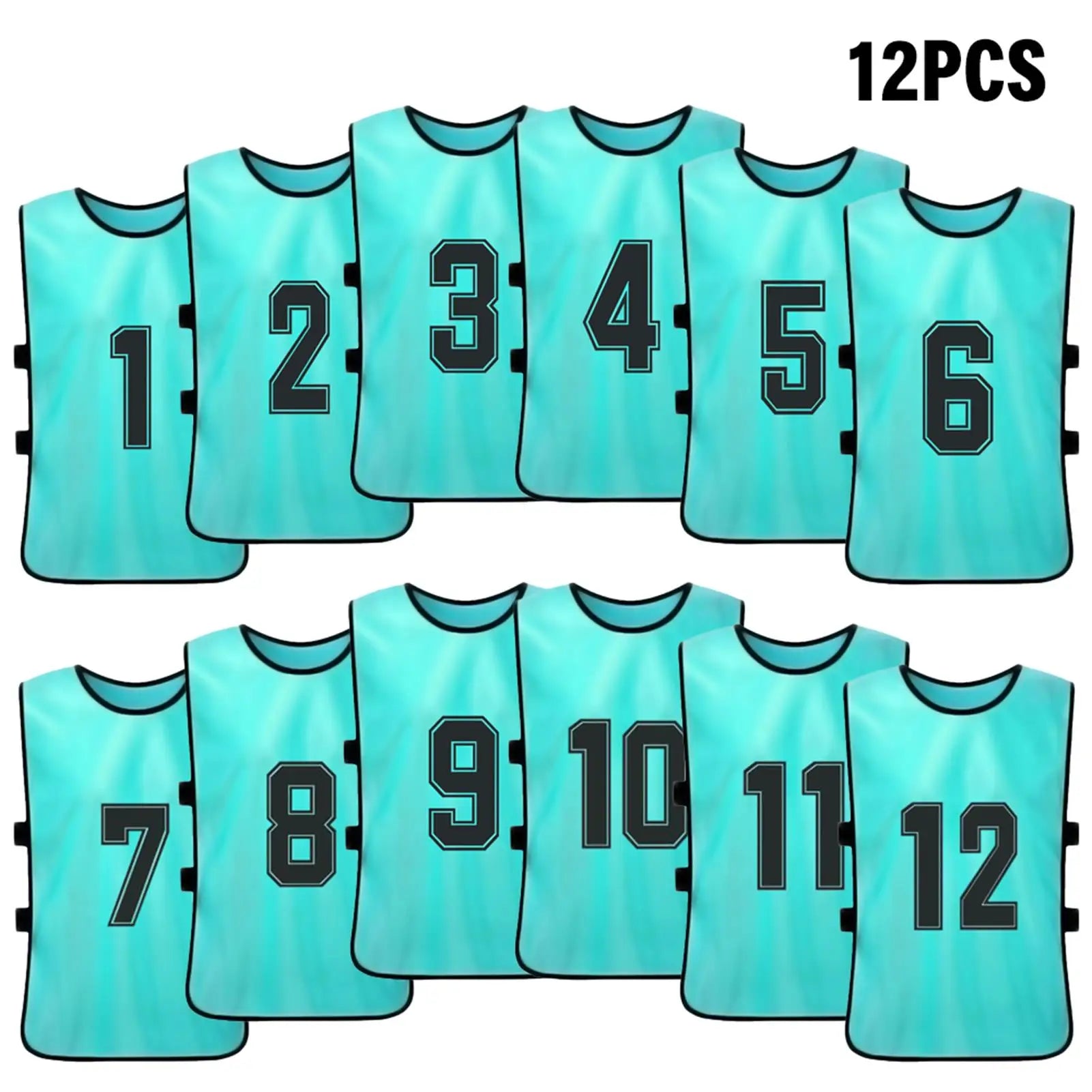 6/12PCS chasuble plusieurs tailles et couleurs