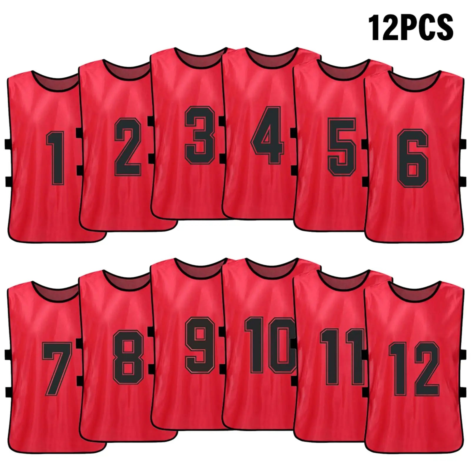 6/12PCS chasuble plusieurs tailles et couleurs