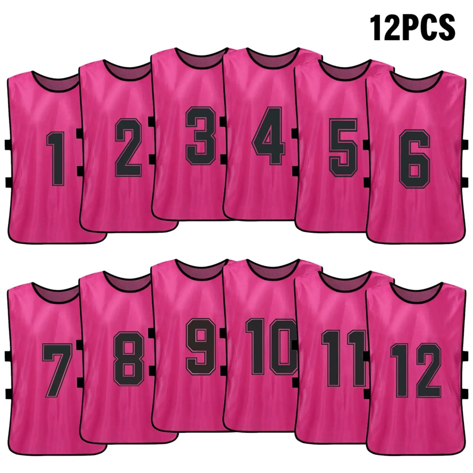 6/12PCS chasuble plusieurs tailles et couleurs